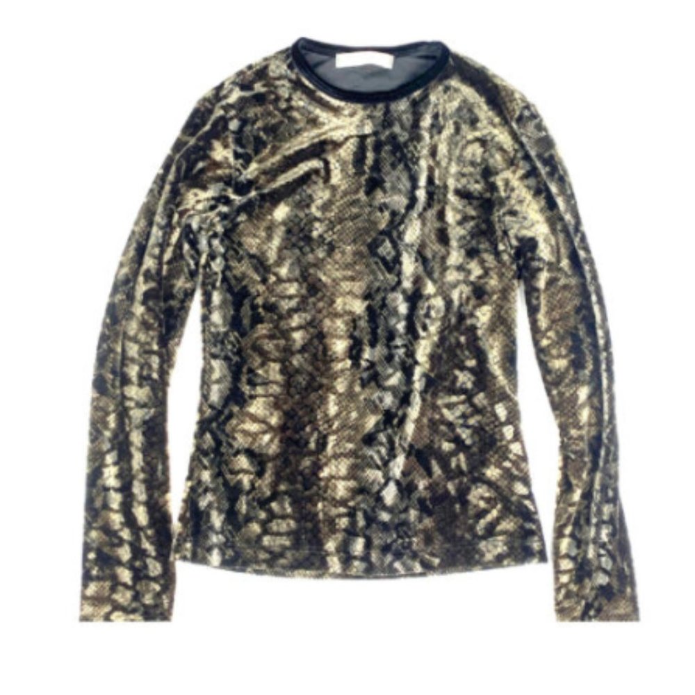 Portrait Designer Vintage 90s Womens S Top Fitted